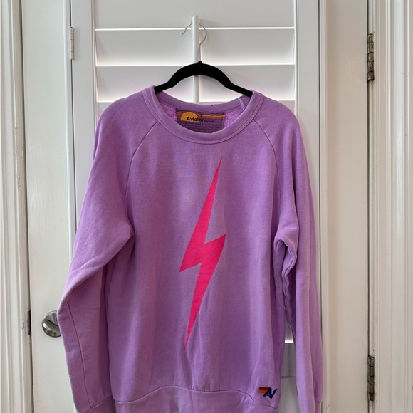 Aviator Nation Purple & Pink Set with Pink lightning bolt, Size Small - Picture 14 of 14
